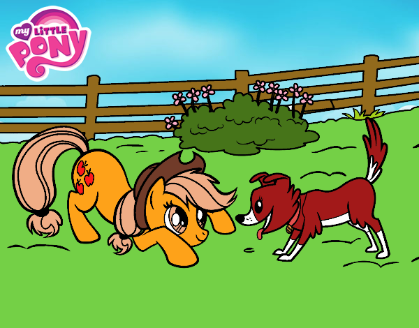 Applejack y Winona