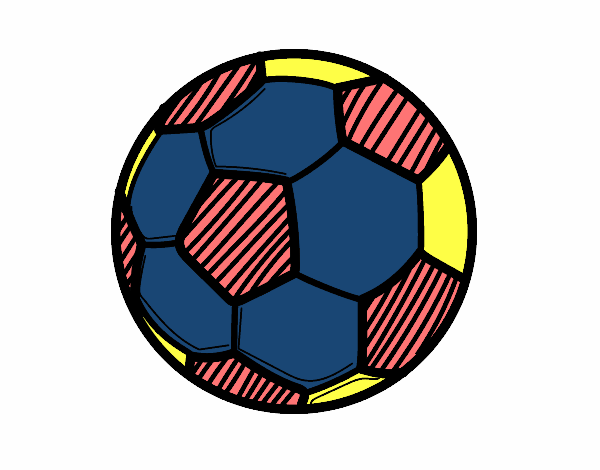 Dibujo de Balón de fútbol pintado por en Dibujos.net el día 24-01-22 a las  17:26:27. Imprime, pinta o colorea tus propios dibujos!