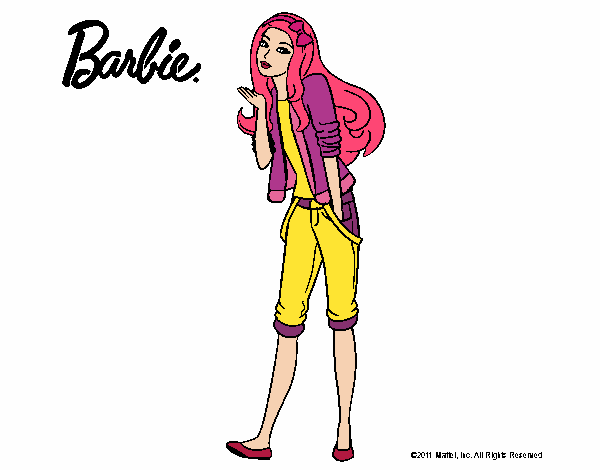 Barbie con look casual