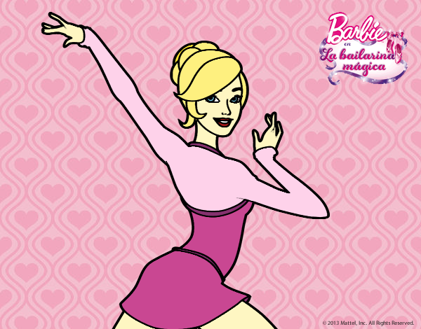 Barbie en postura de ballet