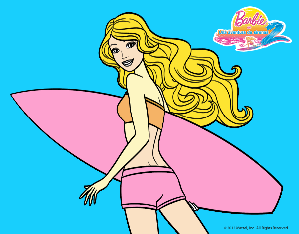 Barbie surfera