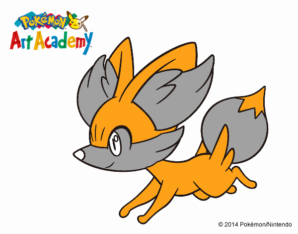 Fennekin corriendo