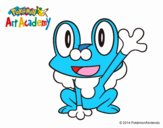 Froakie saludando