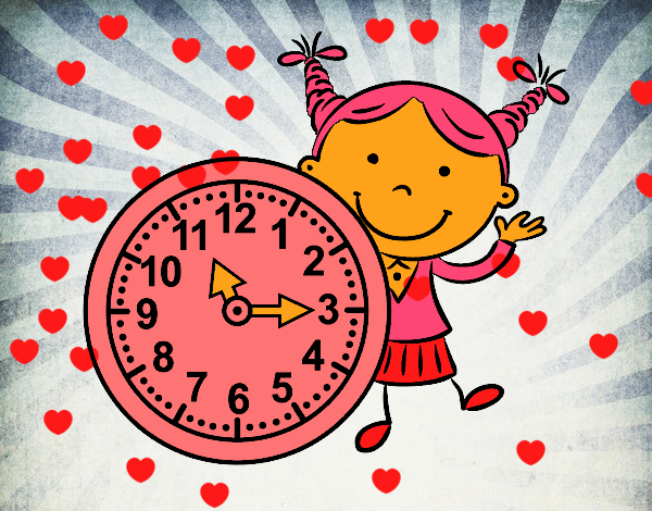 Niña con reloj