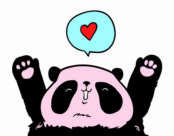 Panda enamorado