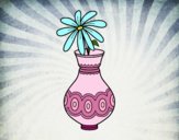 Una flor en un jarrón
