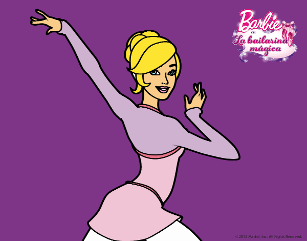 Barbie en postura de ballet