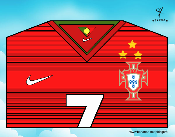 Camiseta del mundial de fútbol 2014 de Portugal