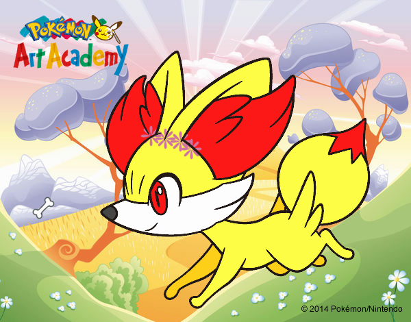 Fennekin corriendo