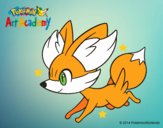 Fennekin corriendo