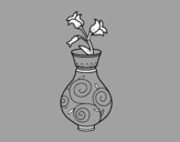 Flor de campanilla en un jarrón