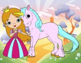 Princesa y unicornio