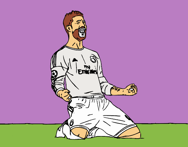 Sergio Ramos celebrando un gol