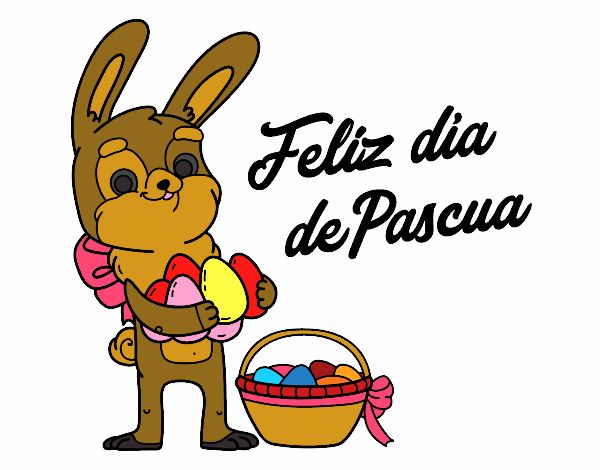 Conejo con muchos huevos de Pascua