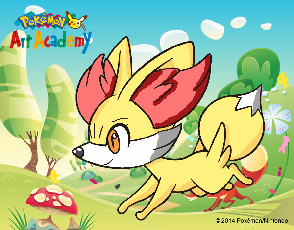 Fennekin corriendo