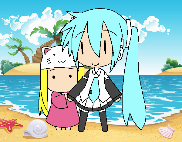 miku y chibi