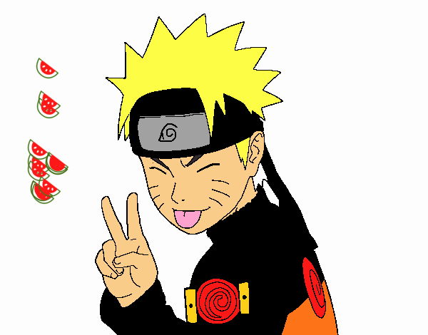 Naruto sacando lengua