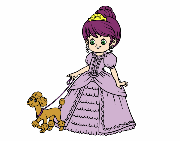 Princesa con perrito