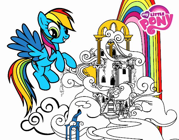 Rainbow Dash en su palacio