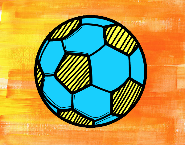 Dibujo de Balón de fútbol pintado por en Dibujos.net el día 24-01-22 a las  17:26:27. Imprime, pinta o colorea tus propios dibujos!