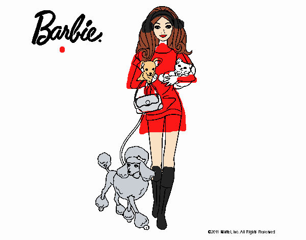 Barbie con sus mascotas