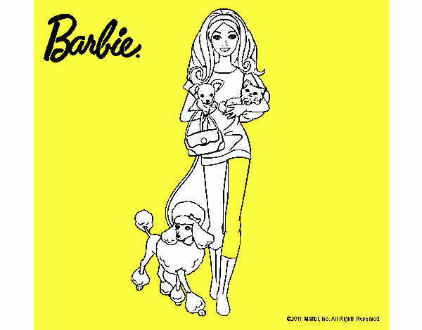 Barbie con sus mascotas