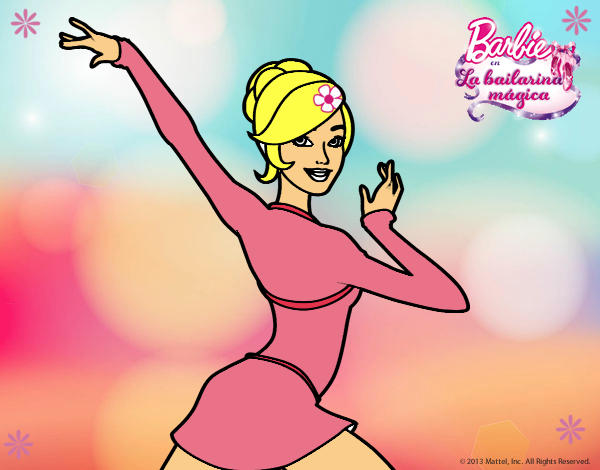 Barbie en postura de ballet