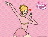 Barbie en postura de ballet