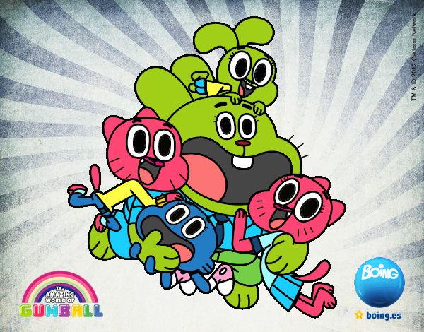 Gumball y amigos contentos