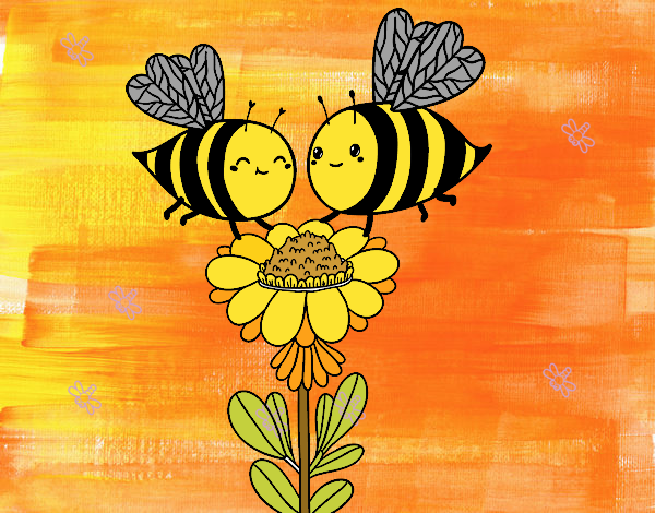 Pareja de abejas