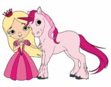 Princesa y unicornio