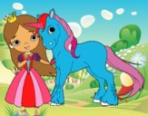 Princesa y unicornio