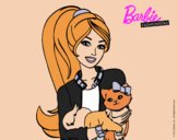 Barbie con su linda gatita