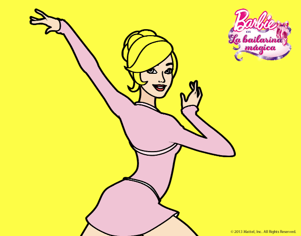 Barbie en postura de ballet