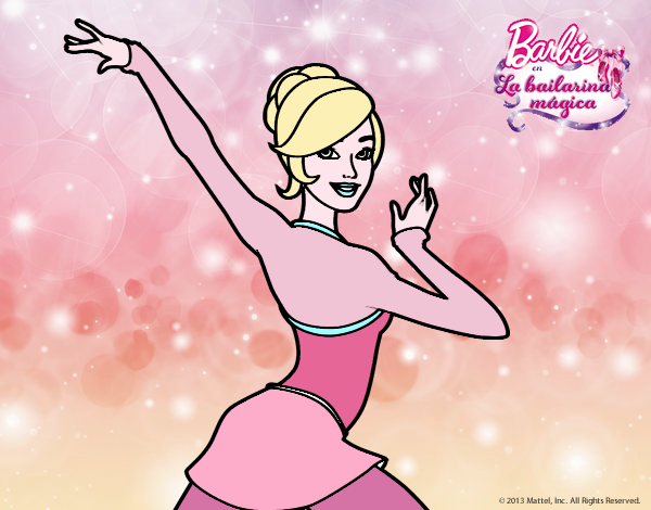 Barbie en postura de ballet