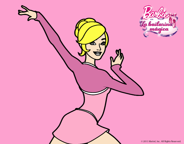 Barbie en postura de ballet