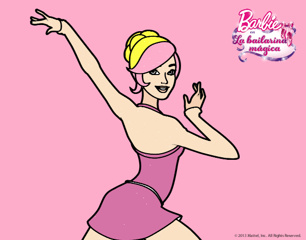 Barbie en postura de ballet