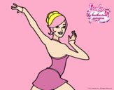 Barbie en postura de ballet