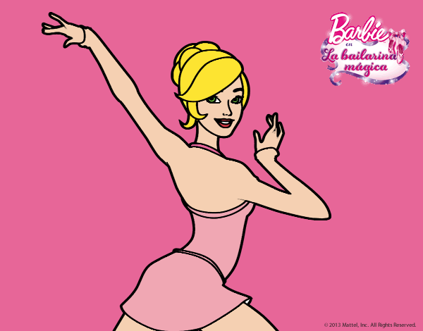 Barbie en postura de ballet