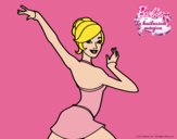 Barbie en postura de ballet