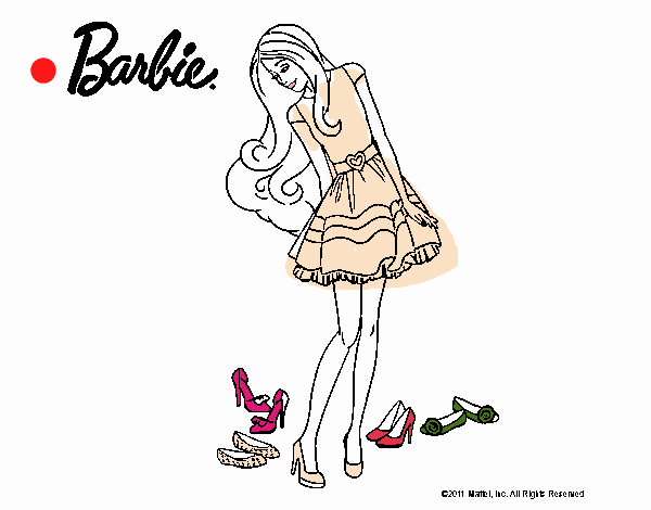 Barbie y su colección de zapatos