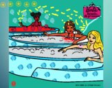 Barbie y sus amigas en el jacuzzi