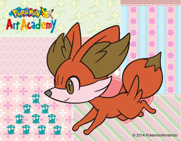 Fennekin corriendo