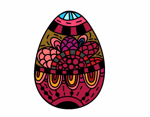 Un huevo de Pascua floral