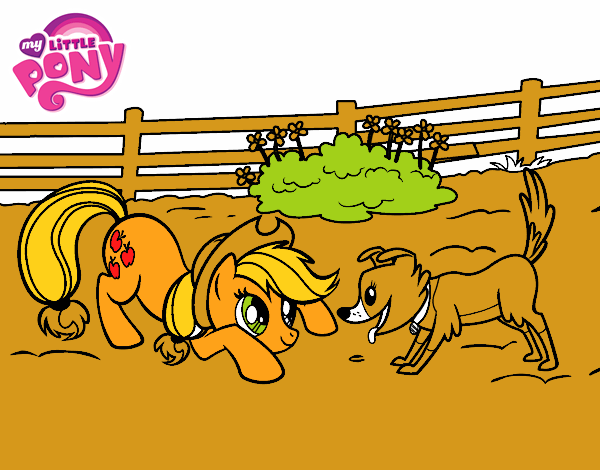 Applejack y Winona