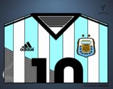 Camiseta del mundial de fútbol 2014 de Argentina