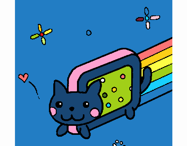 gato arcoiris