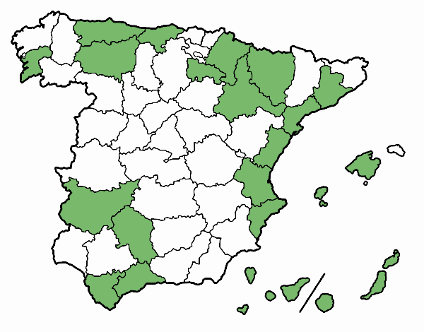 Mapa provincias España