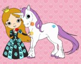 Princesa y unicornio