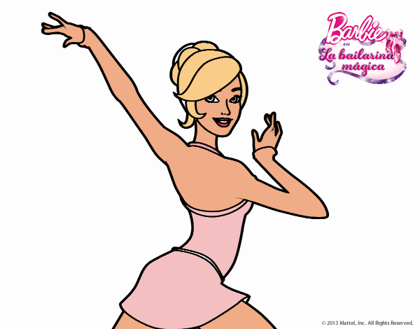 Barbie en postura de ballet